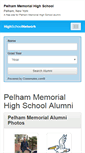 Mobile Screenshot of pelhammemorialhighschool.org